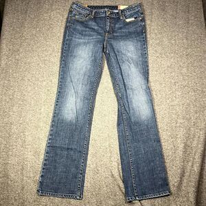 Gap 1969 Sz 12L Classic Fit Stretch Straight Leg Medwash (543) Faded Womens